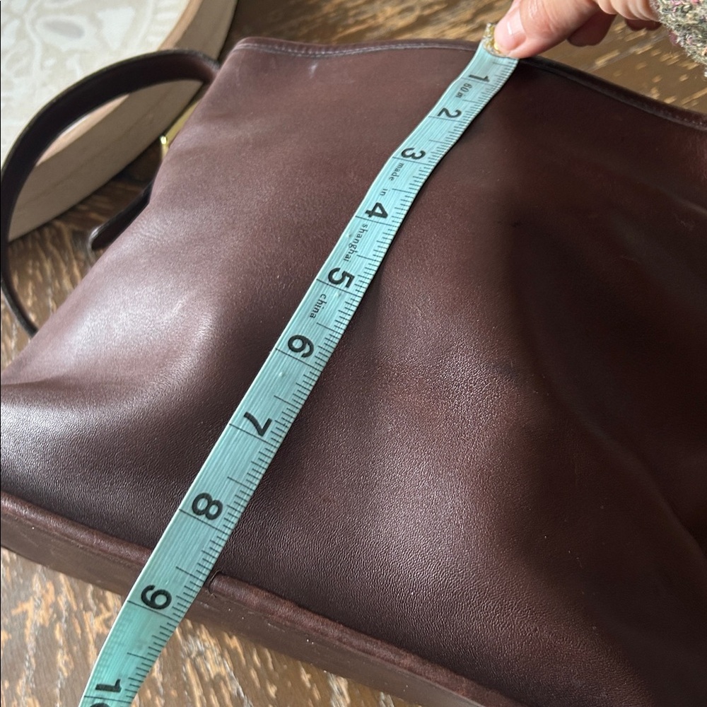Rare🌹COACH Smooth Brown Leather Shoulder Bag! Bucket bag 6010 VTG Y2K - Picture 10 of 11